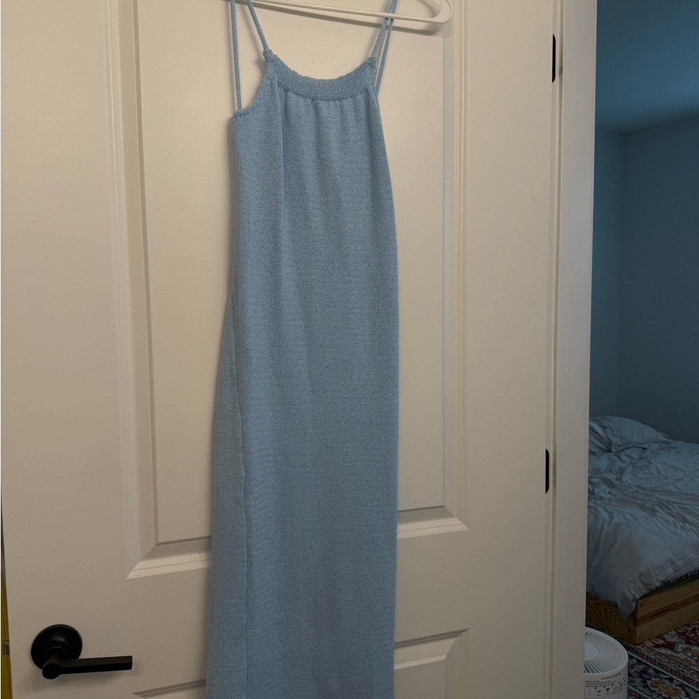 SHEIN Light Blue Maxi Dress